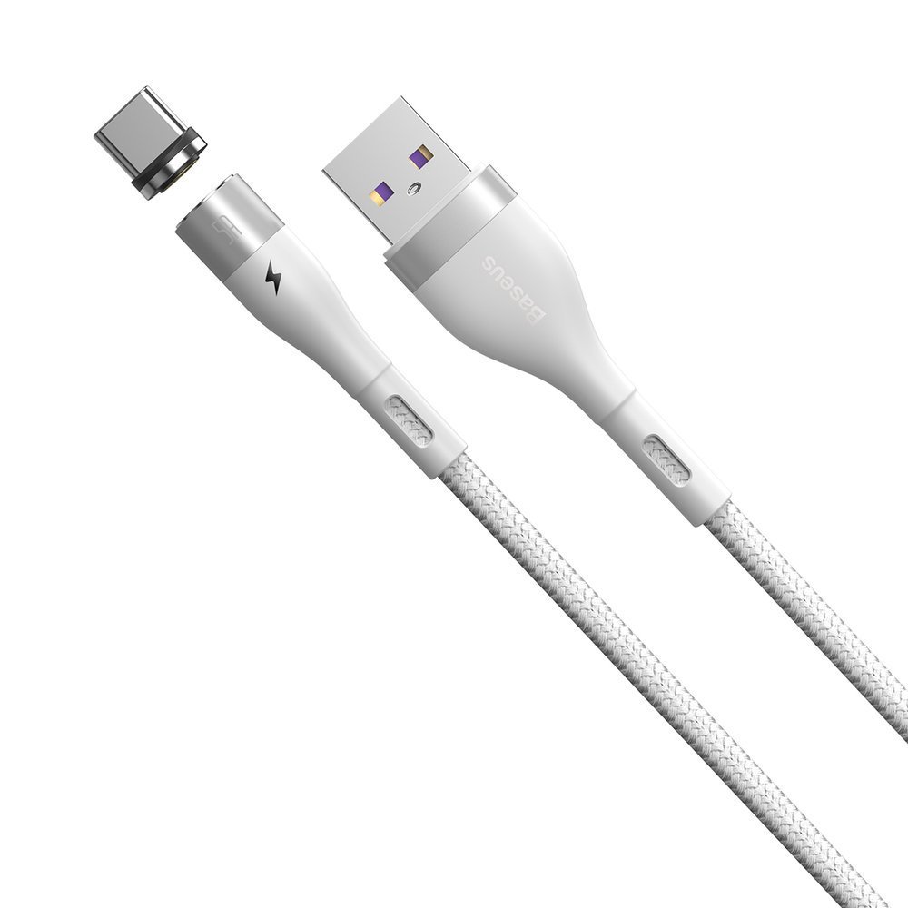 کابل مگنتی فست شارژ Baseus Zinc Magnetic CATXC-N 5A Type-C 1m