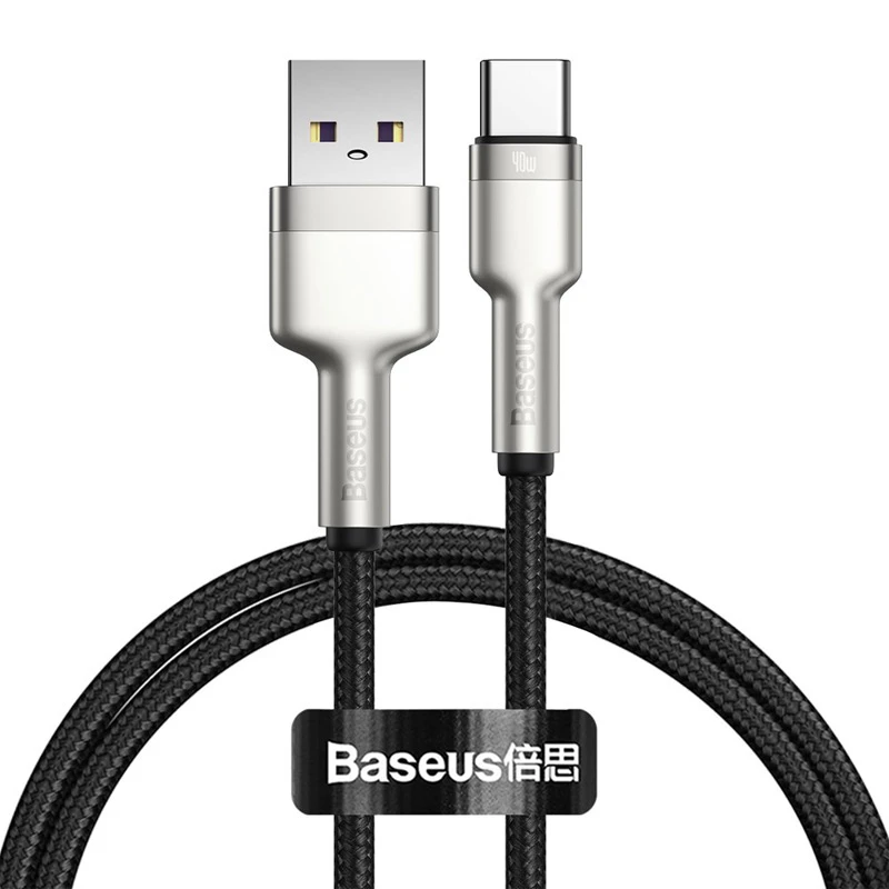 کابل فست شارژ Baseus Cafule CATJK-A 4A 40W Type-C 1m