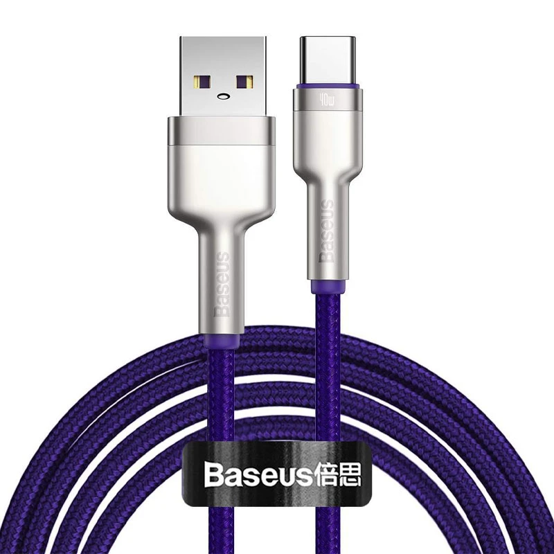 کابل فست شارژ Baseus Cafule CATJK-B 4A 40W Type-C 2m