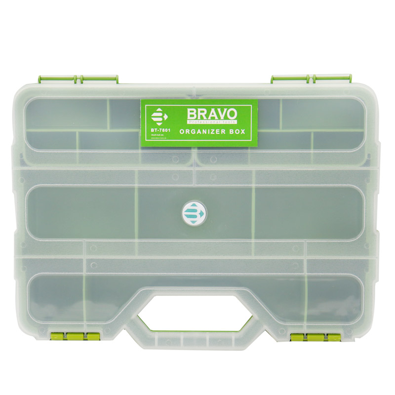 جعبه ابزار ارگانایزر Bravo BT-7801 قفل پلاستیکی