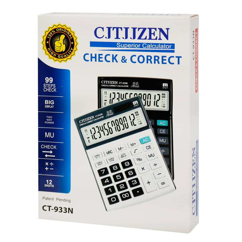 ماشین حساب سیتیزن CJTJJZEN CT-933N