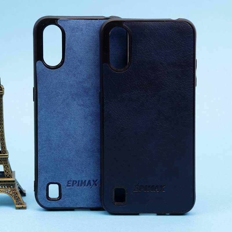 قاب چرمی آبی EPIMAX سامسونگ A01
