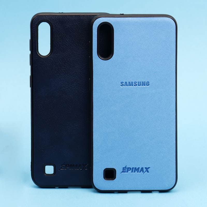 قاب چرمی آبی EPIMAX سامسونگ A10 / M10