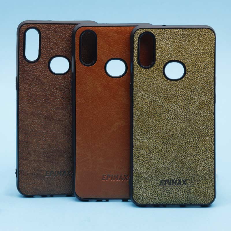 قاب چرمی قهوه ای EPIMAX سامسونگ A10s