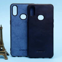 قاب چرمی آبی EPIMAX سامسونگ A10s