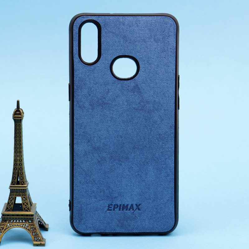 قاب چرمی آبی EPIMAX سامسونگ A10s