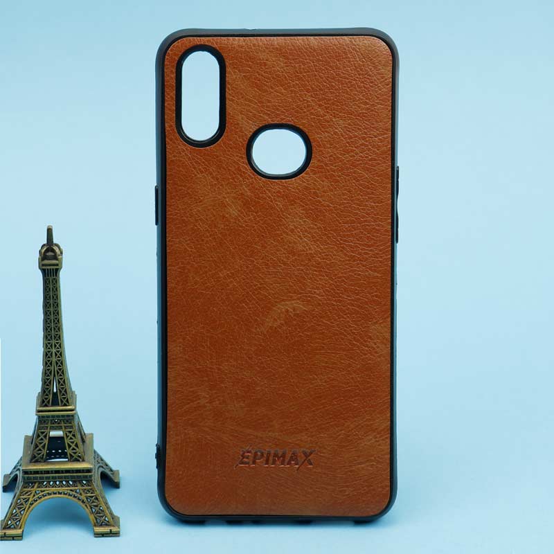قاب چرمی قهوه ای EPIMAX سامسونگ A10s