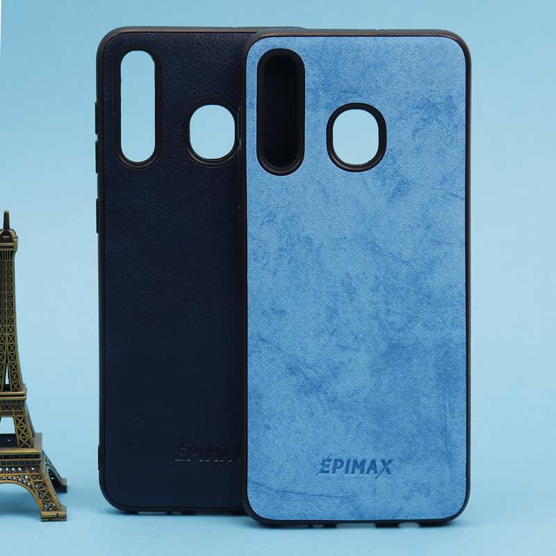 قاب چرمی آبی EPIMAX سامسونگ A20 / A30