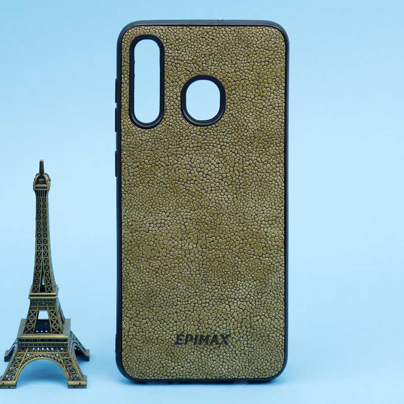 قاب چرمی قهوه ای مشکی EPIMAX سامسونگ A20 / A30