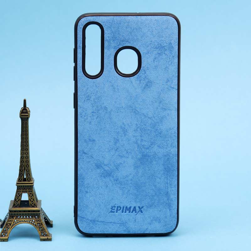 قاب چرمی آبی EPIMAX سامسونگ A20 / A30