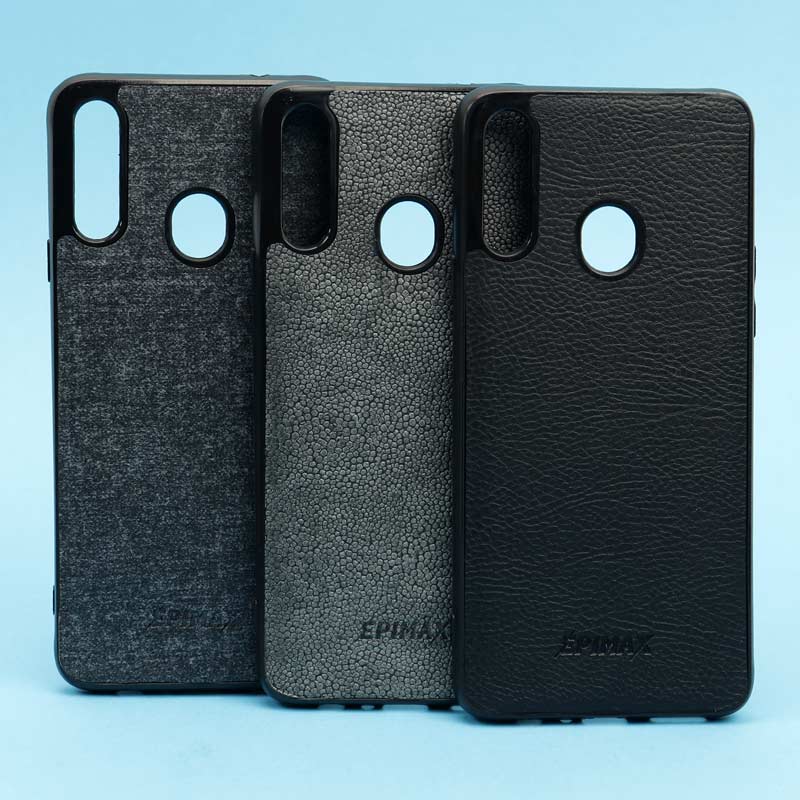قاب چرمی مشکی EPIMAX سامسونگ A20s
