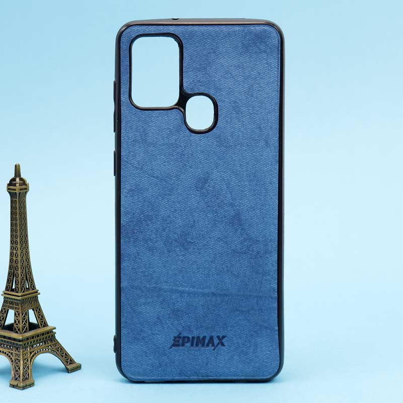 قاب چرمی آبی EPIMAX سامسونگ A21s