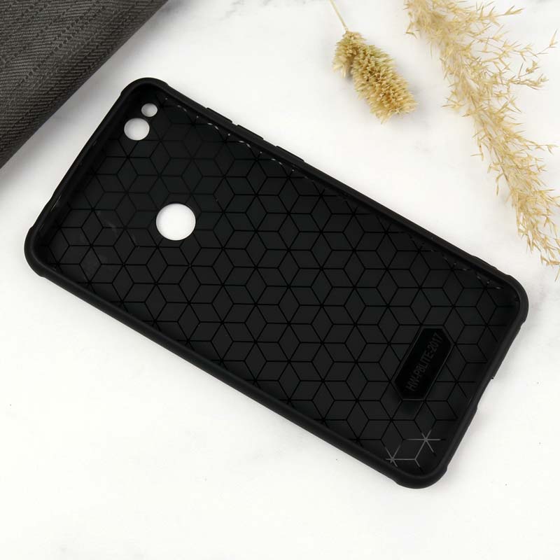 قاب چرمی هواوی Honor 8 Lite طرح گوزن محافظ لنزدار طوسی