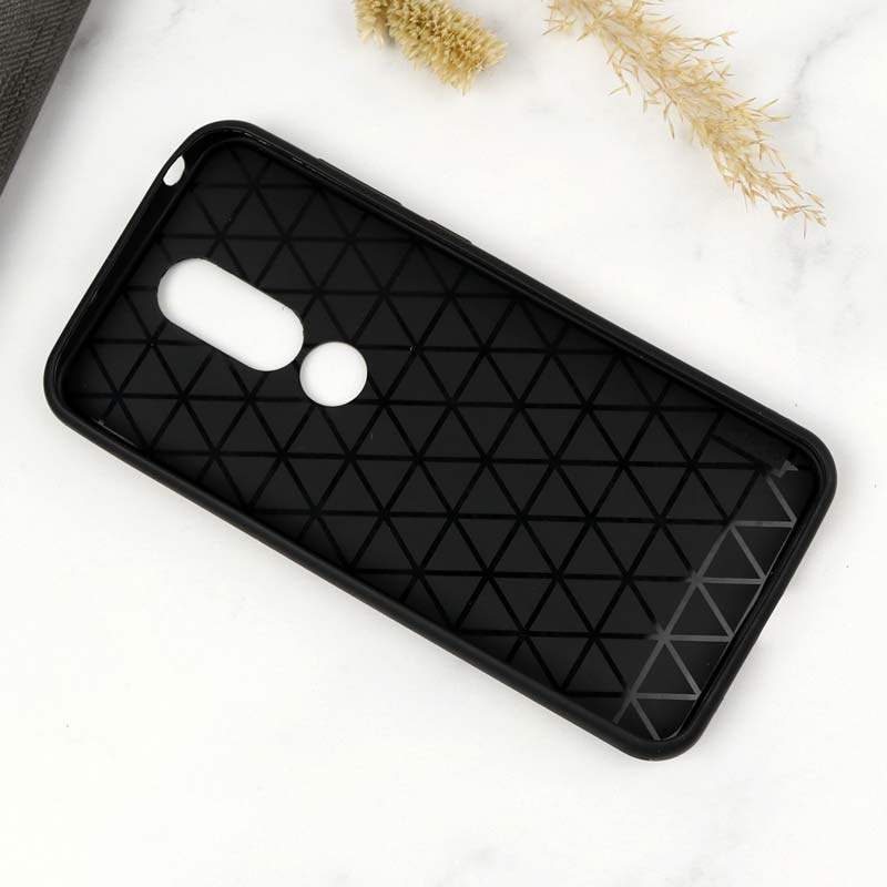 قاب چرمی طرح گوزن Nokia 6.1 Plus خاکستری