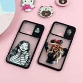 قاب سامسونگ Galaxy A10s طرح دار دخترانه سری B محافظ لنزدار کشویی