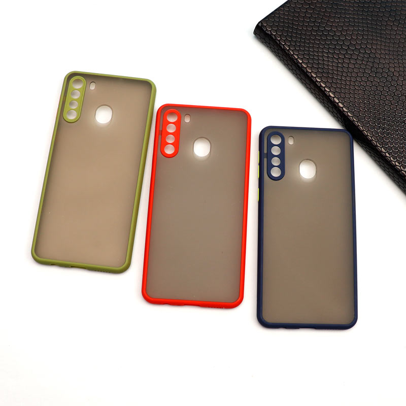 قاب PC مات محافظ لنز دار Samsung A21