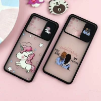 قاب سامسونگ Galaxy A21s طرح دار دخترانه سری B محافظ لنزدار کشویی