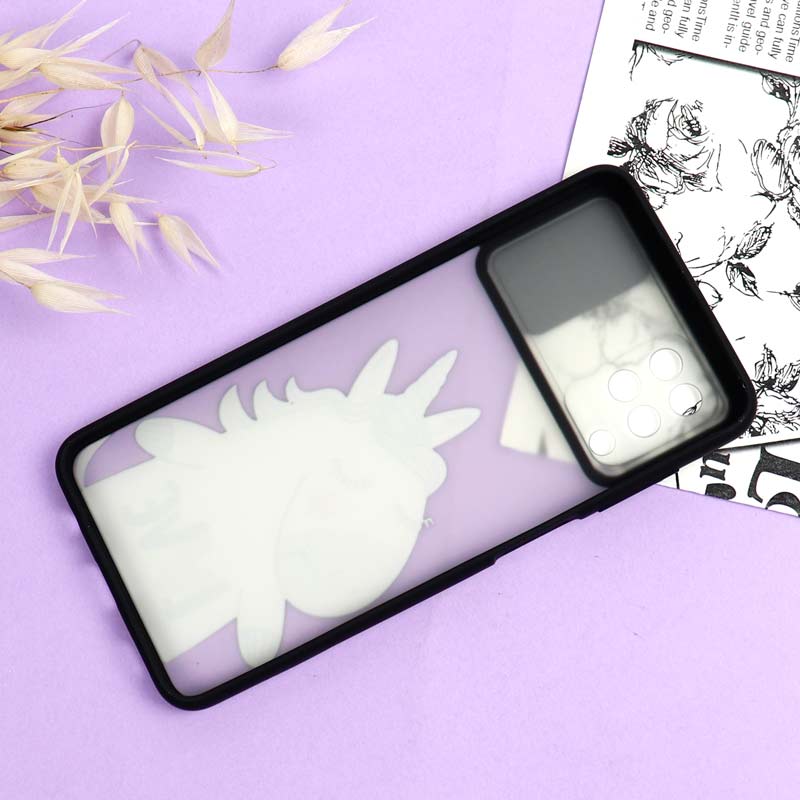 قاب محافظ لنز دار کشویی طرحدار دخترانه Samsung A31 سری B