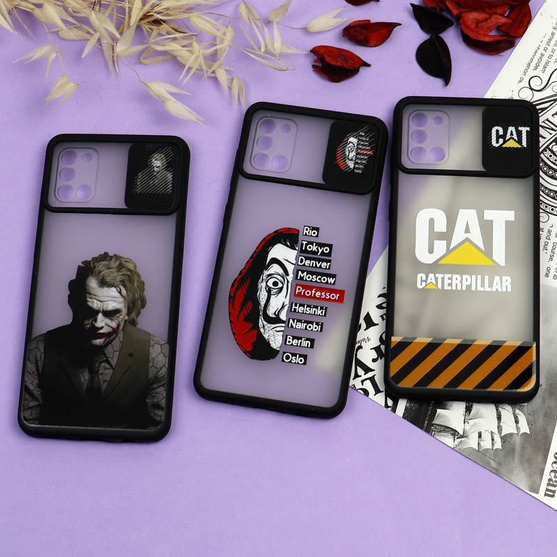 قاب سامسونگ Galaxy A31 طرح دار پسرانه سری B محافظ لنزدار کشویی