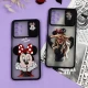 قاب سامسونگ Galaxy A32 4G طرح دار دخترانه سری B محافظ لنزدار کشویی