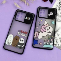 قاب سامسونگ Galaxy A42 5G طرح دار دخترانه سری B محافظ لنزدار کشویی