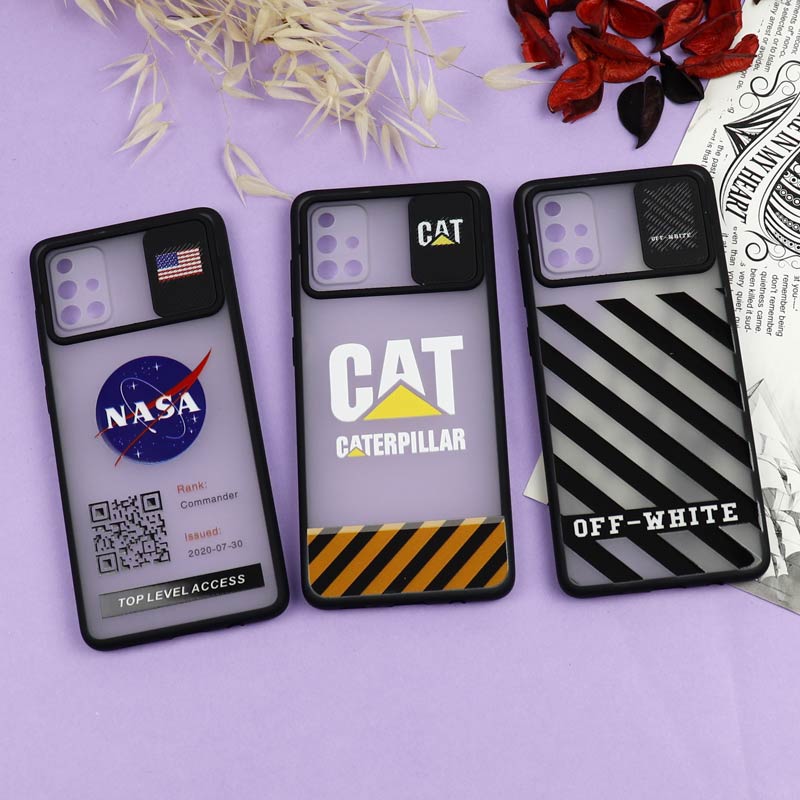 قاب سامسونگ Galaxy A71 طرح دار پسرانه سری B محافظ لنزدار کشویی