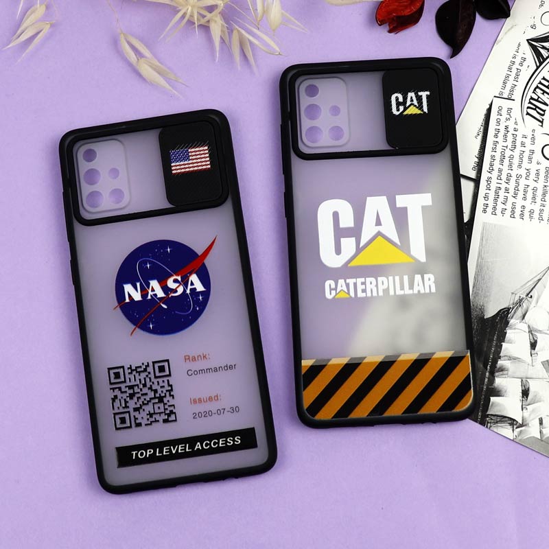 قاب سامسونگ Galaxy A71 طرح دار پسرانه سری B محافظ لنزدار کشویی
