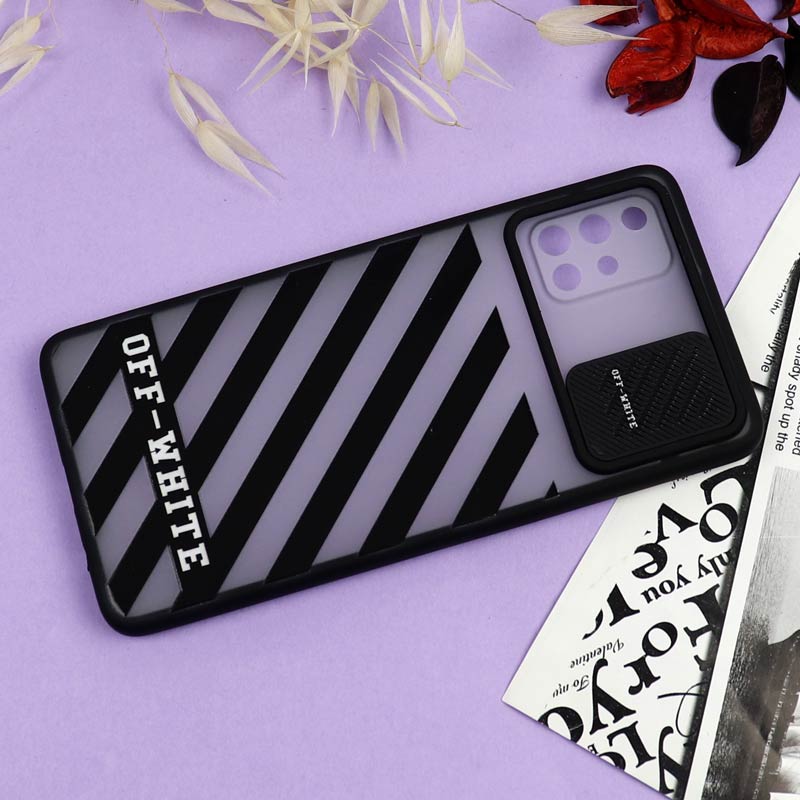 قاب سامسونگ Galaxy A71 طرح دار پسرانه سری B محافظ لنزدار کشویی