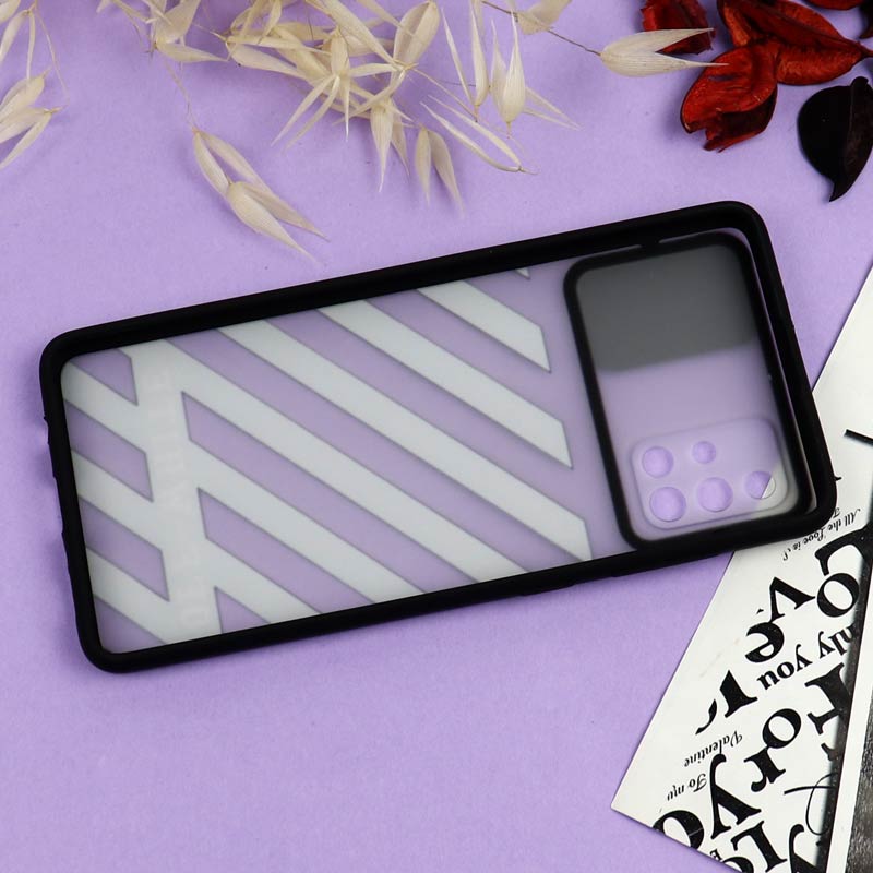 قاب سامسونگ Galaxy A71 طرح دار پسرانه سری B محافظ لنزدار کشویی