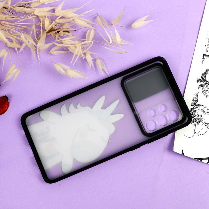 قاب محافظ لنز دار کشویی طرحدار دخترانه Samsung A72 سری B