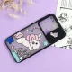 قاب سامسونگ Galaxy A72 طرح دار دخترانه سری B محافظ لنزدار کشویی