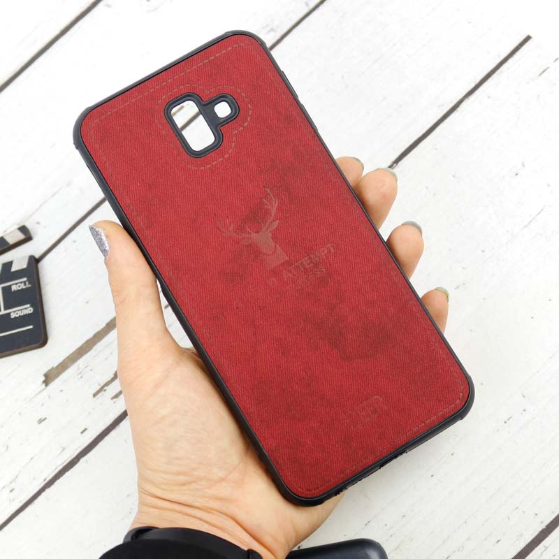 قاب چرمی طرح گوزن Samsung J6 Plus