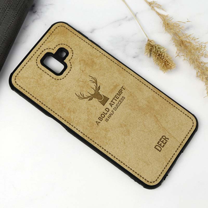 قاب چرمی طرح گوزن Samsung J6 Plus