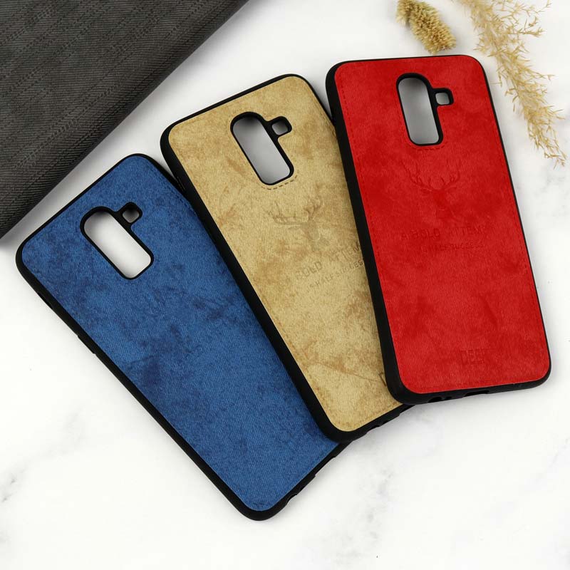 قاب چرمی سامسونگ Galaxy J8 طرح گوزن