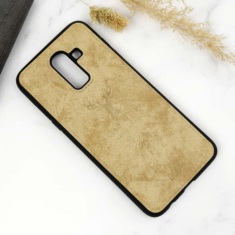 قاب چرمی سامسونگ Galaxy J8 طرح گوزن