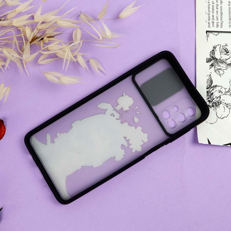 قاب محافظ لنز دار کشویی طرحدار دخترانه Samsung M51 سری B