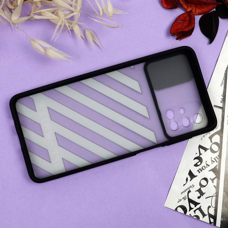 قاب سامسونگ Galaxy M51 طرح دار پسرانه سری B محافظ لنزدار کشویی