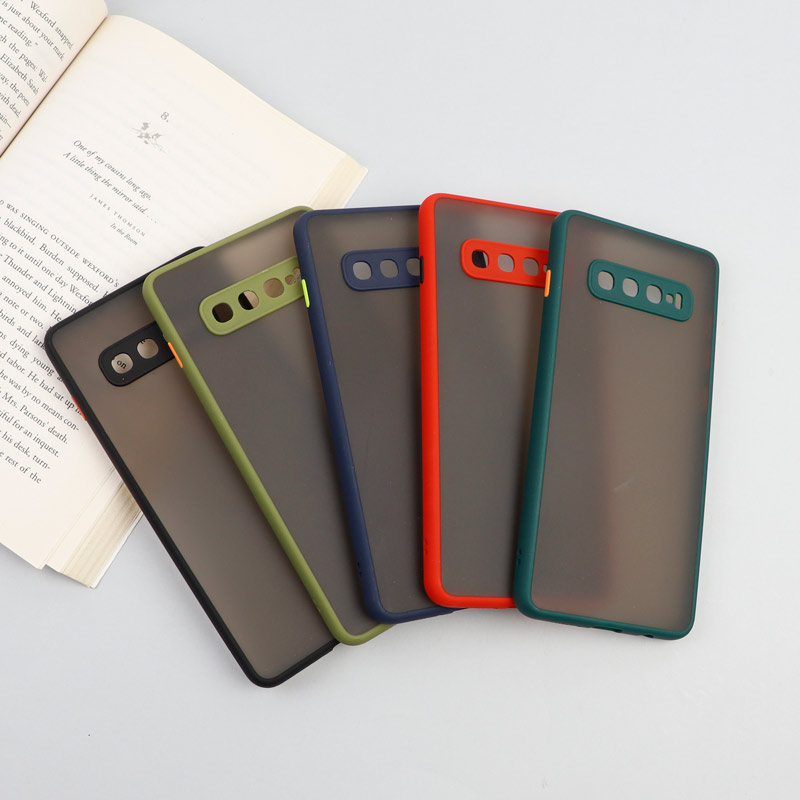قاب PC مات محافظ لنز دار Samsung S10 Plus