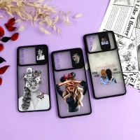 قاب سامسونگ Galaxy S20 FE طرح دار دخترانه سری B محافظ لنزدار کشویی