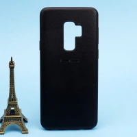 قاب چرمی ساده Samsung S9 Plus مشکی