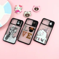 قاب محافظ لنز دار کشویی طرحدار دخترانه Xiaomi Poco M3 سری B