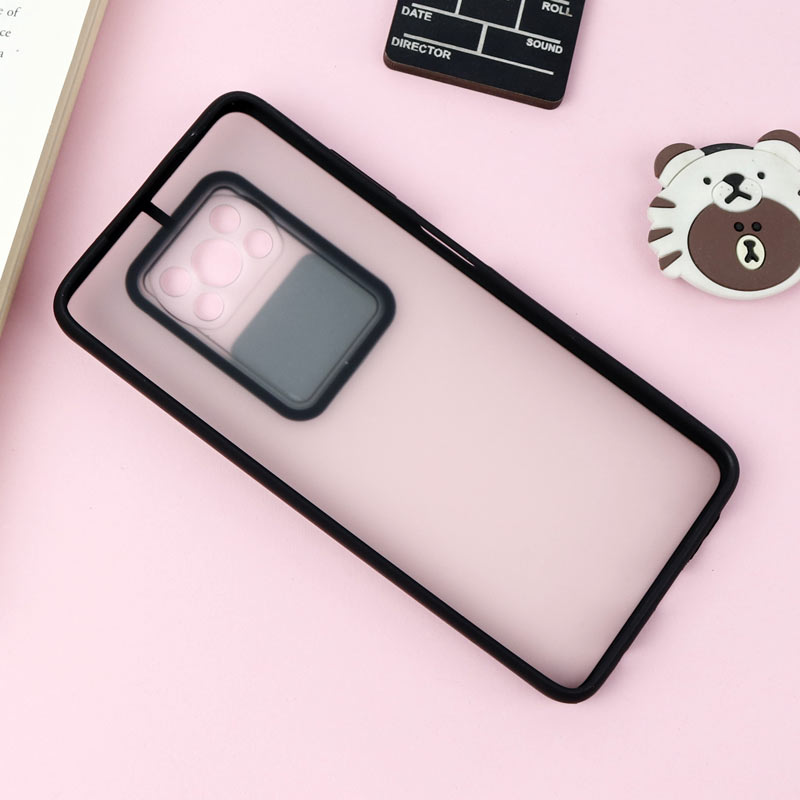 قاب PC مات محافظ لنز دار کشویی Xiaomi Poco x3/x3 NFC/x3 pro