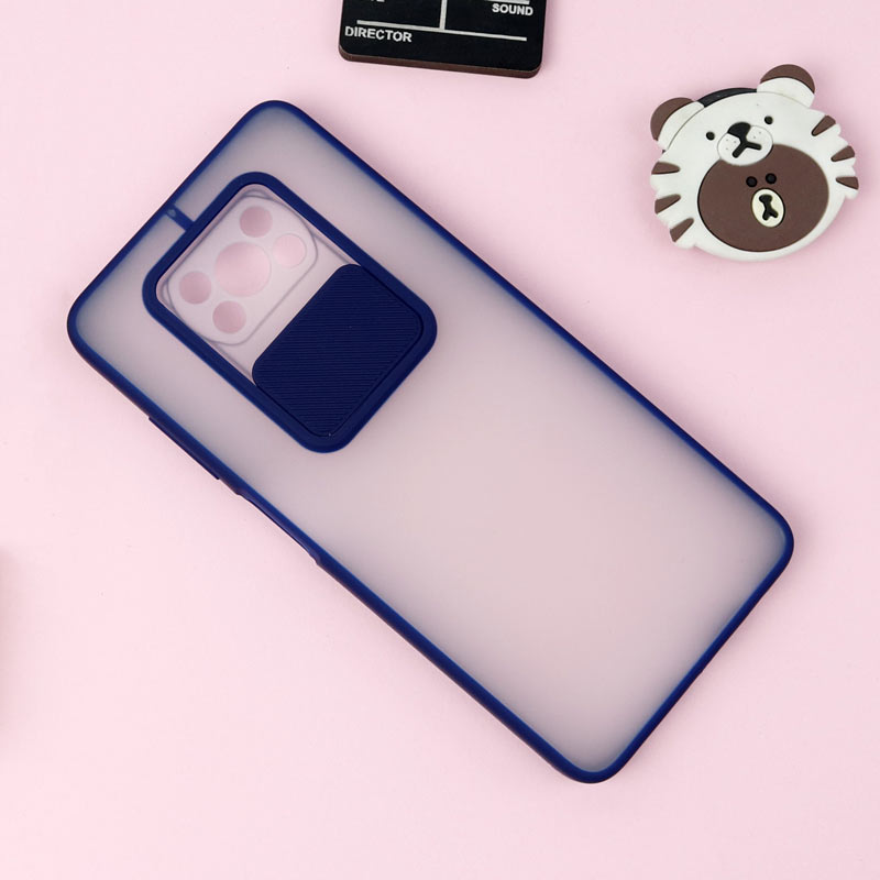 قاب PC مات محافظ لنز دار کشویی Xiaomi Poco x3/x3 NFC/x3 pro