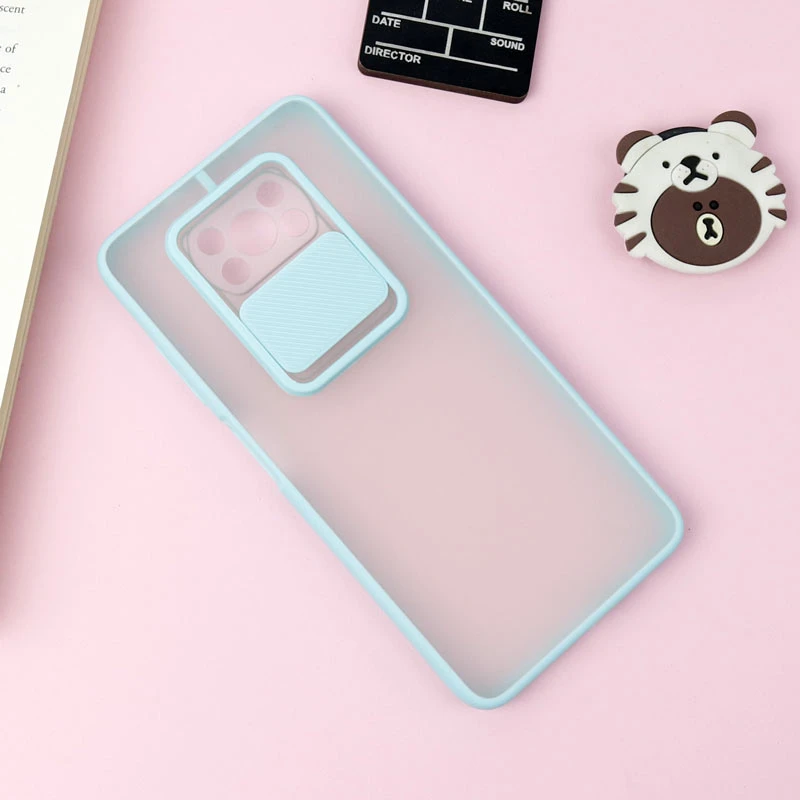 قاب PC مات محافظ لنز دار کشویی Xiaomi Poco x3/x3 NFC/x3 pro