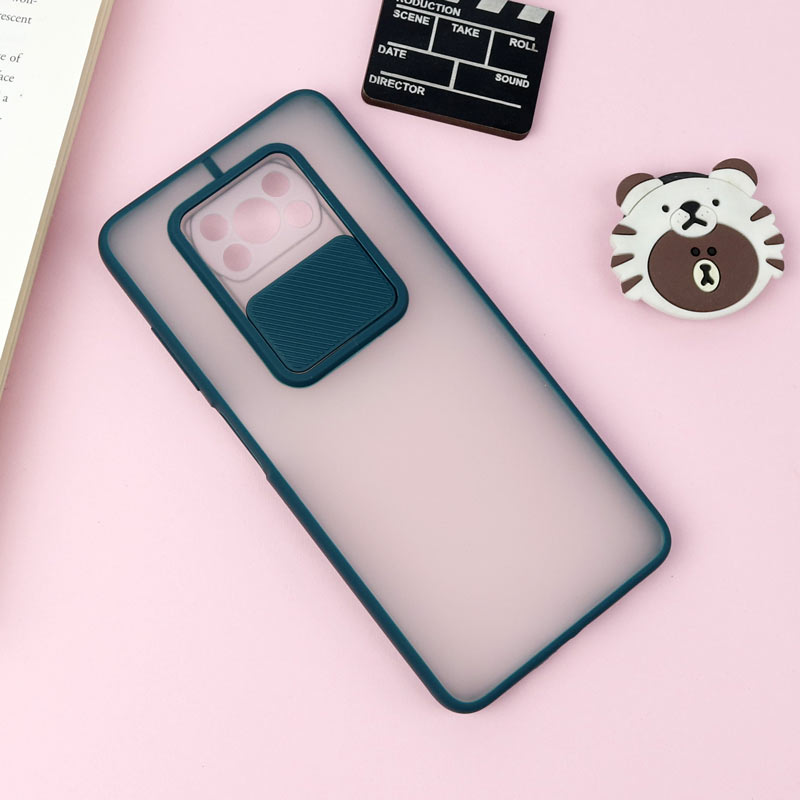 قاب PC مات محافظ لنز دار کشویی Xiaomi Poco x3/x3 NFC/x3 pro