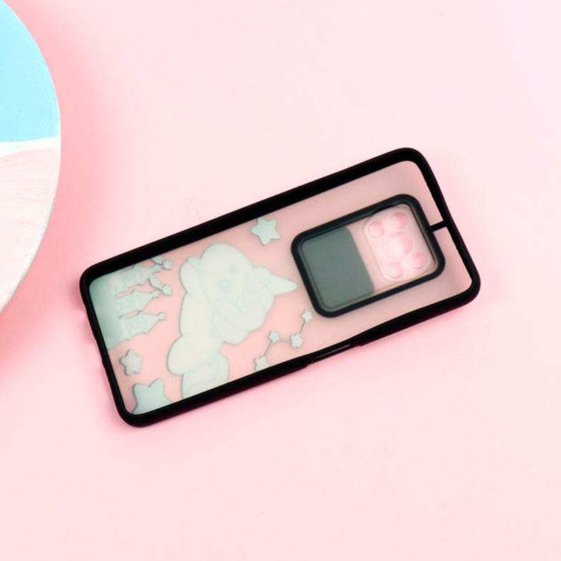 قاب محافظ لنز دار کشویی طرحدار دخترانه Xiaomi Poco x3/x3 NFC/x3 pro سری B