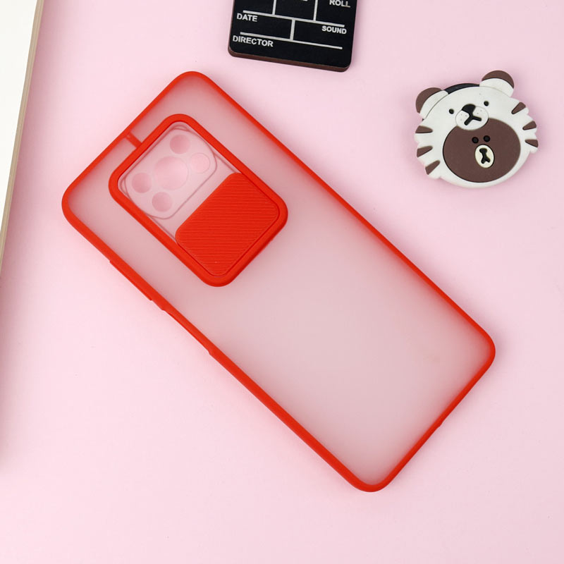 قاب PC مات محافظ لنز دار کشویی Xiaomi Poco x3/x3 NFC/x3 pro