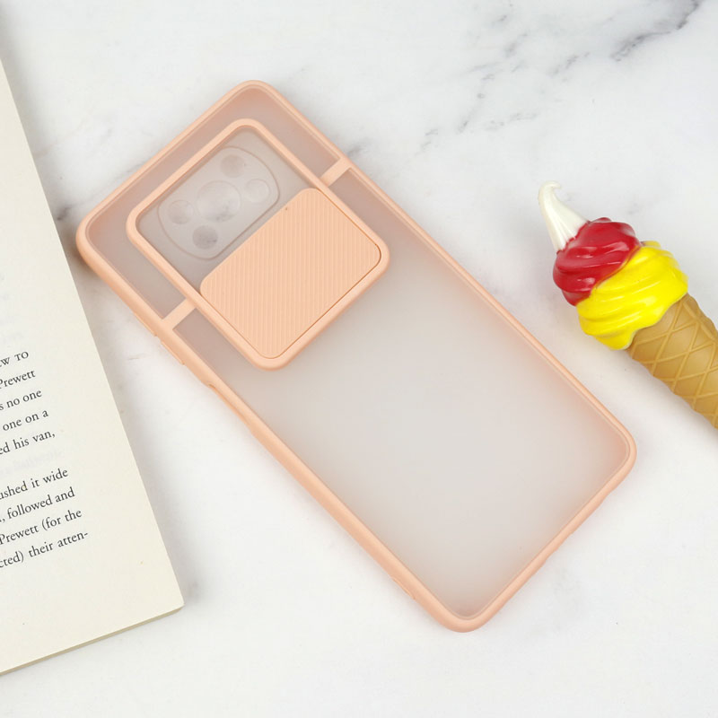 قاب PC مات محافظ لنز دار کشویی Xiaomi Poco x3/x3 NFC/x3 pro