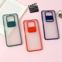 قاب PC مات محافظ لنز دار کشویی Xiaomi Poco x3/x3 NFC/x3 pro
