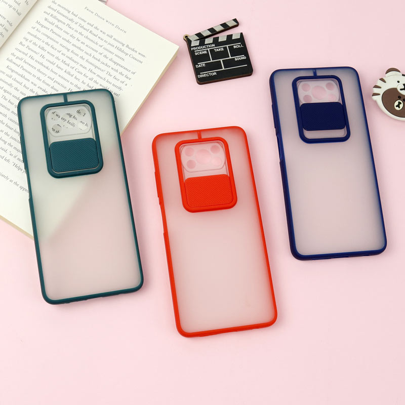 قاب PC مات محافظ لنز دار کشویی Xiaomi Poco x3/x3 NFC/x3 pro